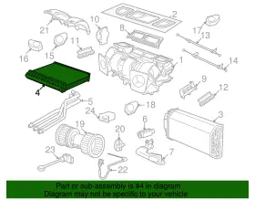 64-11-6-971-105 BMW Heater Core 528I #2