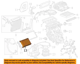 23416439 CADILLAC Hvac Heater Core Xts #3