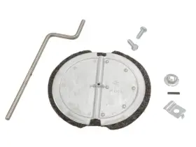 451202 CORVETTE CENTRAL Heater Flapper Door Outer Steel Shaft