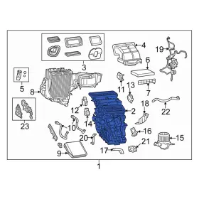 Fiat Oe 68212087aa For 500l 2015-2018 Hvac Unit Case