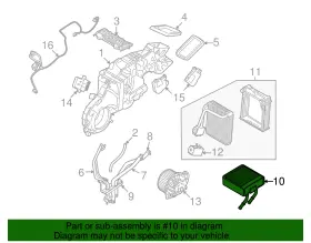8A8Z-18476-A FORD Heater Core Flex #2