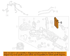BC3Z18476B FORD Hvac Heater Core Diesel Fluid Heated F250SD #2