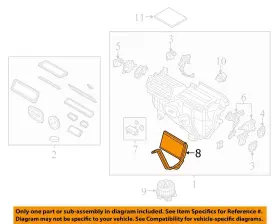 DG9Z18476A FORD Hvac Heater Core Hybrid Fusion #3