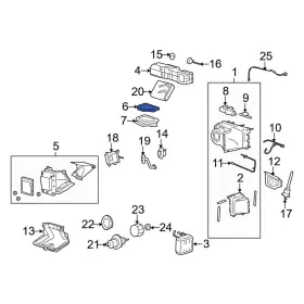 F7UZ19A775AA FORD OE Heater Core Seal E-350