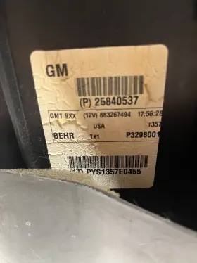 25840537 GENERAL MOTORS Gas Heater Box 2500 Chevrolet Gmc #2