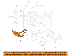 7720550 HONDA Rear Hvac Heater Core Front Odyssey #2
