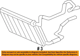 7720550 HONDA Rear Hvac Heater Core Front Odyssey #3