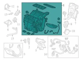 79106TK8A02 HONDA Front Heater Core Unit Odyssey Element