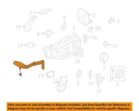 7L1Z18476B LINCOLN Rear Hvac Heater Core Wb Navigator #3