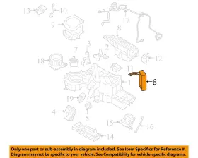 BL3Z18476A LINCOLN Rear Hvac Heater Core Front Navigator #3