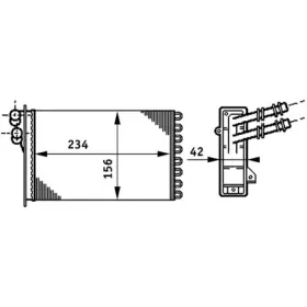 AH-72-000S MAHLE Heater Core