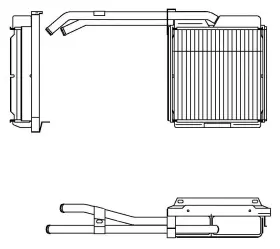 500168 MAP Heater Core Front B250 Dodge