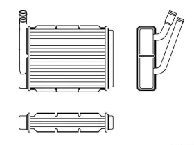 500301 MAP Front Heater Core