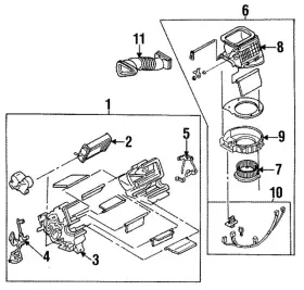 NA75-61-A10 MAZDA Heater Core Miata