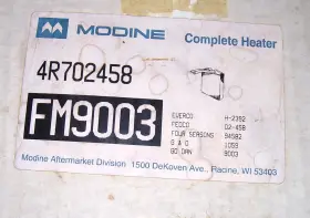4R702458 MODINE Heater Core Fm