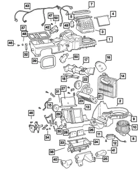 05012691AB MOPAR Heater Core