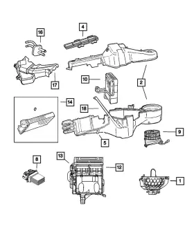 05019219AD MOPAR Heater Core