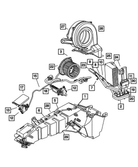 05019641AA MOPAR Heater Core