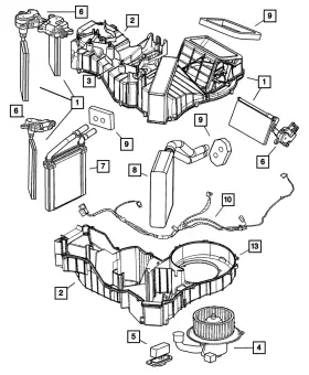 05093247AB MOPAR Heater Core