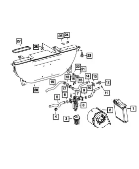 68012614AA MOPAR Heater Core 2500
