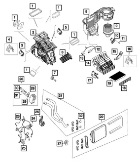 68440394AA MOPAR Housing Clip