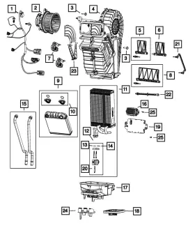 68565832AA MOPAR Heater Core