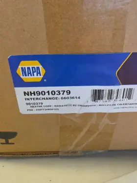 NH9010379 NAPA Box Heater Core