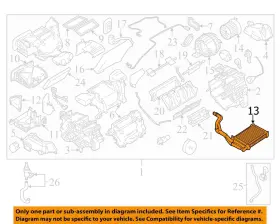 271401FC0A NISSAN Hvac Heater Core Cube #2