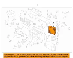 271407Y000 NISSAN Hvac Heater Core Maxima