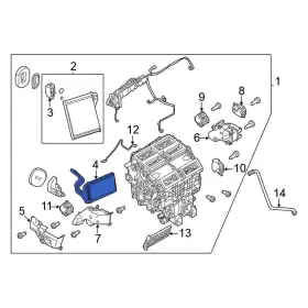 271406RD1B NISSAN OE Hvac Heater Core