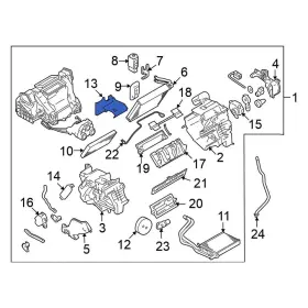 272761FC0A NISSAN OE Heater Core Access Cover #2