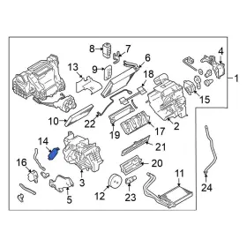 272761FC0A NISSAN OE Heater Core Access Cover