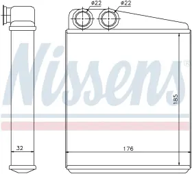 70228 NISSENS Heater