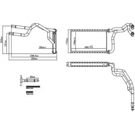 707300 NISSENS Hvac Heater Core