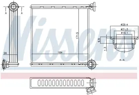 73980 NISSENS Heater