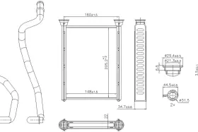 707290 NISSENS NORTH AMERICA Hvac Heater Core Electric