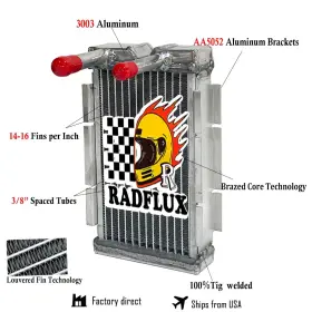 3000133 RADFLUX Heater Core Hvac Buick Chevy Olds Pontiac