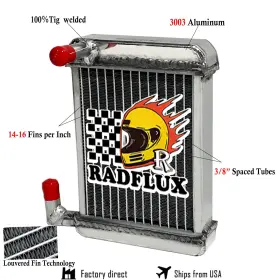 Radflux D1ze18476aa Full Aluminum 94585 Hvac Heater Core For 1969-1977 Comet Cougar Maverick Mustang