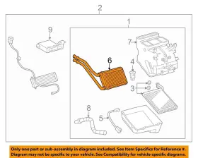 871070D051 TOYOTA Hvac Heater Core Yaris