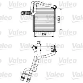 811536 VALEO Hvac Heater Core
