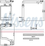 Heat Exchanger, Interior Heating Nissens Ns707291. Fixed Price $102.96.