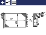 Mahle Ah 72 000s Heat Exchanger, Interior Heating For Audi, Seat, Skoda, Vw. Fixed Price $33.75.