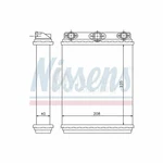 Nissens Hvac Heater Core Front 72016 0028353801 For Mercedes Mb. Fixed Price $96.72.