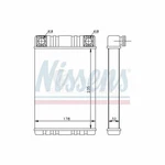 Nissens Hvac Heater Core Front 72028 2038300161 For Mercedes Mb. Fixed Price $104.18.