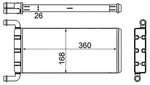 Interior Heating Heat Exchanger Aluminium Fits Mercedes-benz Vw Mahle Ah241000s. Fixed Price $59.62.