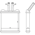 Nissens 76502 Hvac Heater Core. Fixed Price $69.92.