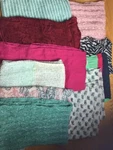 Lot 10 Infinity Scarves Various Seasons Colors Textures. Fixed Price $29.49.