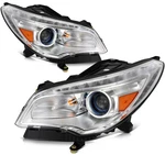 Pair Headlights Assembly For 2017-2013 Buick Enclave Chrome Housing W/ Hid/xenon. Fixed Price $315.89.
