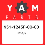 N51-1243f-00-00 Yamaha Hose,3 N511243f0000, New Genuine Oem Part. Fixed Price $69.80.