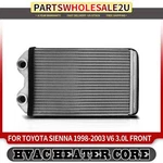 Hvac Heater Core For Toyota Sienna 1998-2003 87107-08010 Aluminum Silver/black. Fixed Price $33.99.